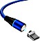 YSJJZRL Magnetisches Ladekabel USB Typ-C LED 1m blau