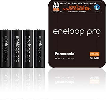 Panasonic eneloop pro (Gen 3) Storage Case Mignon AA NiMH 2500mAh, 4er-Pack