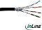 InLine Twisted-Pair kabel przyłączeniowy, Cat6, S/FTP, bez wtyczki, 100m, czarny (76499S)