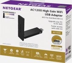 Netgear AC1200 Dualtaśma WIFI, 2.4GHz/5GHz WLAN, USB-A 3.0 [wtyczka]