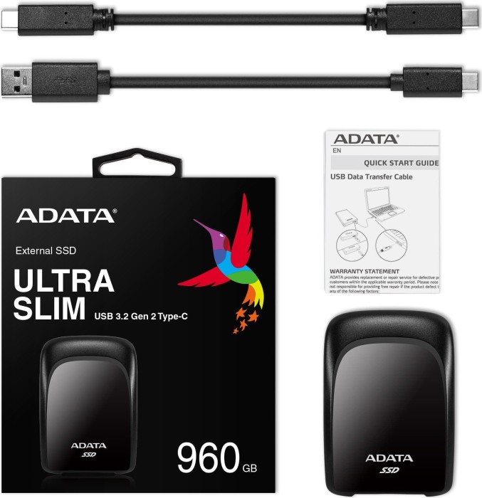 ADATA SC680 SSD czarny 960GB, USB-C 3.1