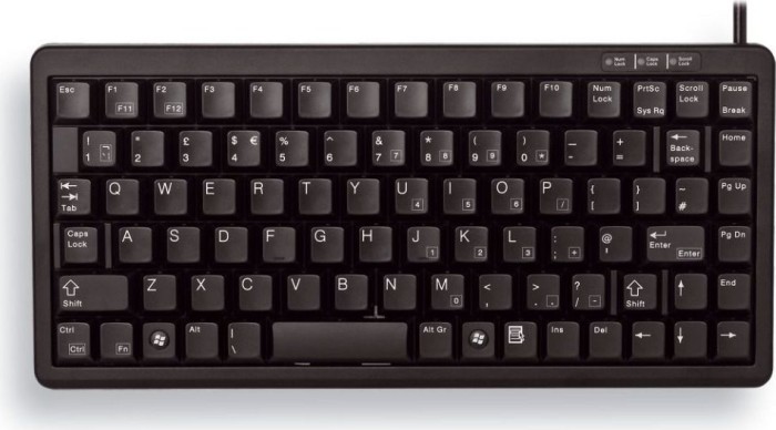 Cherry G84-4100 Compact-Keyboard black, Cherry ML, PS/2 & USB, UK