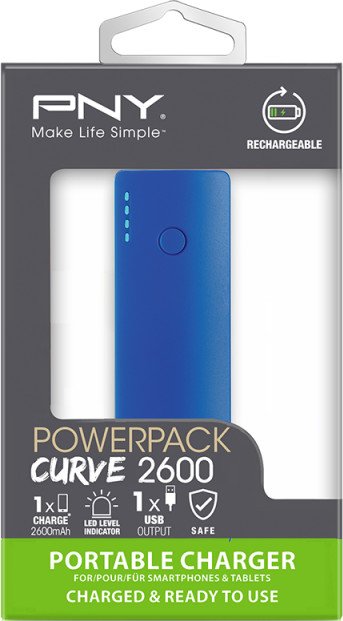 PNY PowerPack Curve 2600 blau