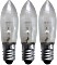 Star Trading Riffelkerze 10-55V LED Ersatzbirne für Weihnachtsbeleuchtung klar E10 0.2W, 3er-Pack (300-15)