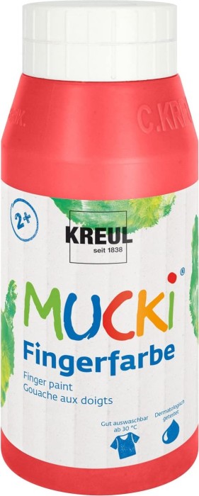 Kreul Mucki - Fingerfarbe rot, 750ml