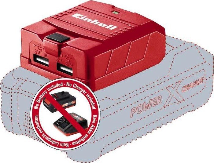 Einhell TE-CP 18 Li USB-Solo Power X-Change USB-Ladeadapter für Akkus