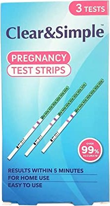 Clear & Simple Schwangerschaftstest, 3 Stück