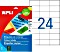 APLI etykiety kolorowy, 70x37mm, zielony, 20 arkuszy (01594)