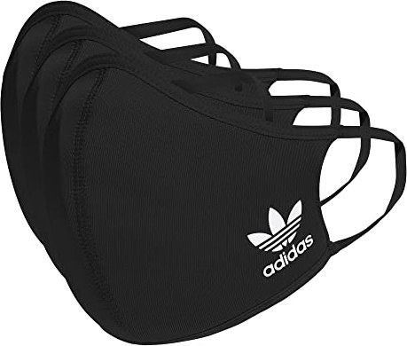 adidas Originals Face Cover Mundschutzmaske waschbar XS/S schwarz, 3 Stück