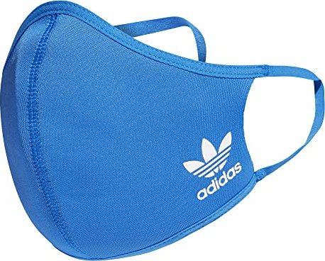 adidas Originals Face Cover Mundschutzmaske waschbar XS/S blau, 3 Stück