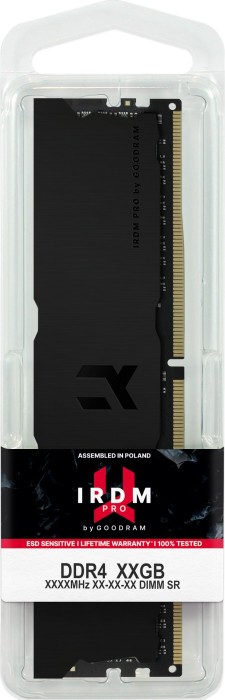 goodram IRDM PRO DEEP BLACK DIMM 8GB, DDR4-3600, CL18-22-22