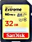 SanDisk Extreme R90/W40 SDHC 32GB, UHS-I U3, Class 10 (SDSDXVE-032G-GNCIN)