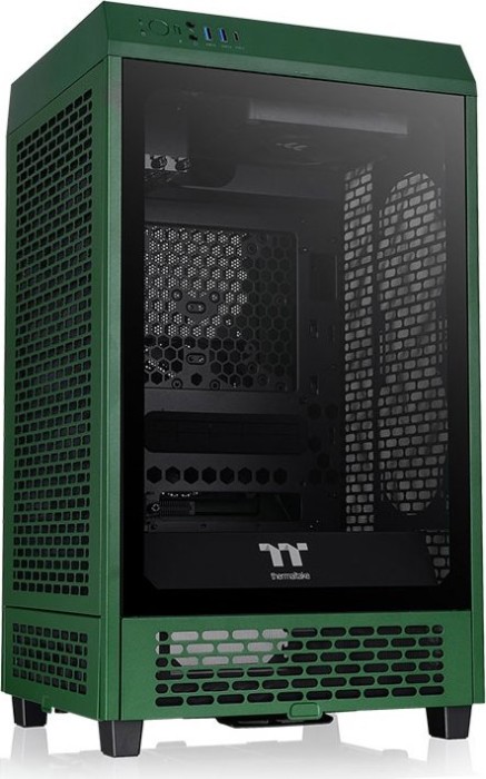 Thermaltake The Tower 200 Racing Green, zielony, szklane okno, mini-ITX