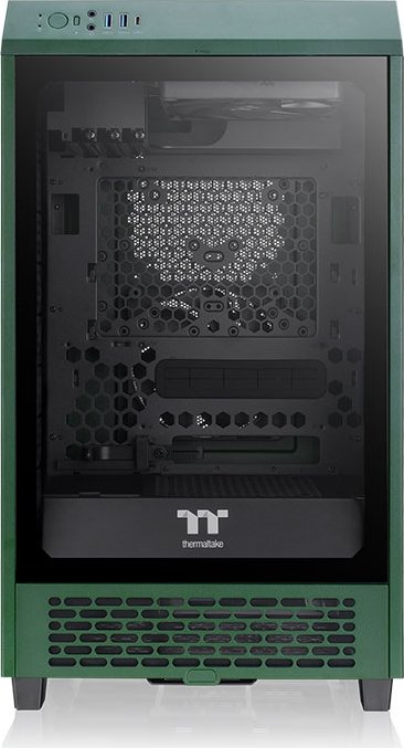 Thermaltake The Tower 200 Racing Green, zielony, szklane okno, mini-ITX