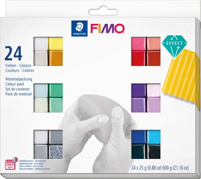 Staedtler Fimo Soft Materialpackung 600g effect