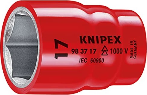 KNIPEX Steckschlüsseleinsätze für Innensechskantschrauben, mit Innenvierkant 3/8″ oder 1/2″