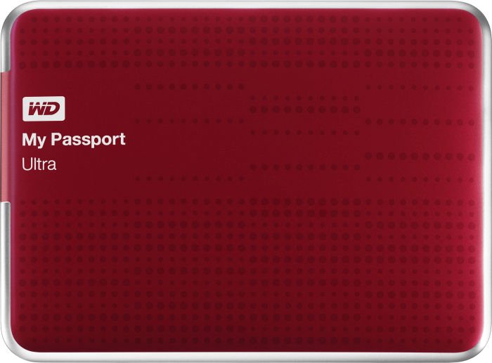 Western Digital WD My Passport Ultra czerwony 2TB, USB 3.0 Micro-B