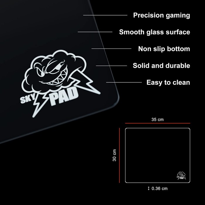 Glass Mousepad 3.0 » White Cloud