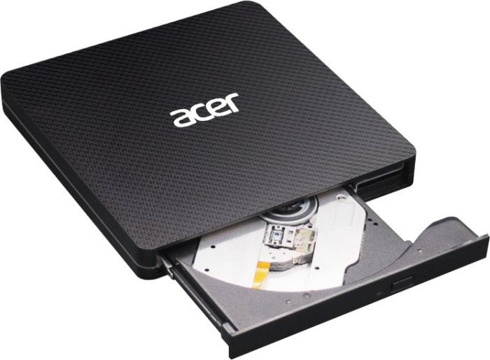 Acer AXD001 DVD-Writer schwarz, USB-A/USB-C 3.0
