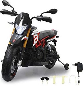 JAMARA Aprilia Dorsoduro 900 – Batteriebetrieben – Motorrad – Junge – 3 Jahr(e) – 2 Rad/Räder – Schw arz – Rot – Weiß