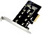 Conceptronic PCIe 3.0 x4 -> 1x M.2 Key B-M-Key, 1x M.2 Key M NVMe, 1x SATA (EMRICK04B)