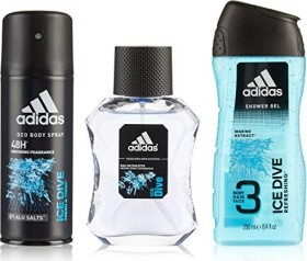 adidas Ice Dive EdT 50ml + Duschgel 250ml + Deodorant Spray 150ml Duftset