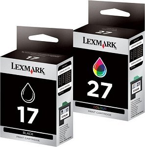 Lexmark Druckkopf mit Tinte 17+27 schwarz/dreifarbig hohe Kapazität