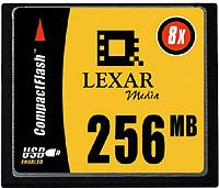Lexar Value 8x R1 CompactFlash Card 256MB