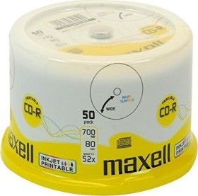 Maxell CD-R 80min/700MB, 52x, 50er Pack, printable