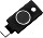 Yubico YubiKey C Bio FIDO Edition, Fingerprint Reader USB-C Dongle, schwarz, USB