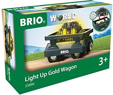 BRIO Light Up złoto wagon