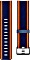 Fitbit pasek zapasowy Woven Small do Versa Lite/Versa navy/pomara&#324;czowy (FB166WBNVTAS)