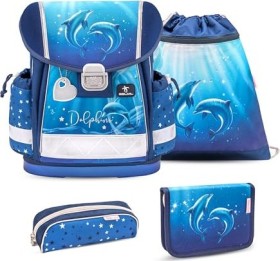 Dolphins Schultaschen Set 4 tlg