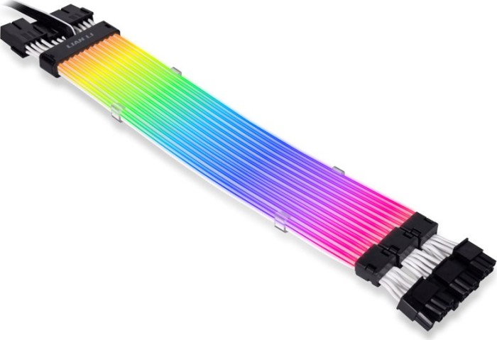 Lian Li Strimer Plus V2, Triple 8Pin, 3x 8-Pin PCIe kabel przedłużający, RGB podświetlony