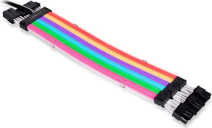 Lian Li Strimer Plus V2, Triple 8Pin, 3x 8-Pin PCIe Verlängerungskabel, RGB beleuchtet