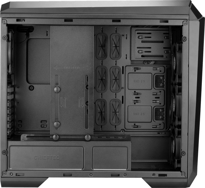 Chieftec Gamer GP-02B Stallion 2, czarny, USB-C, szklane okno