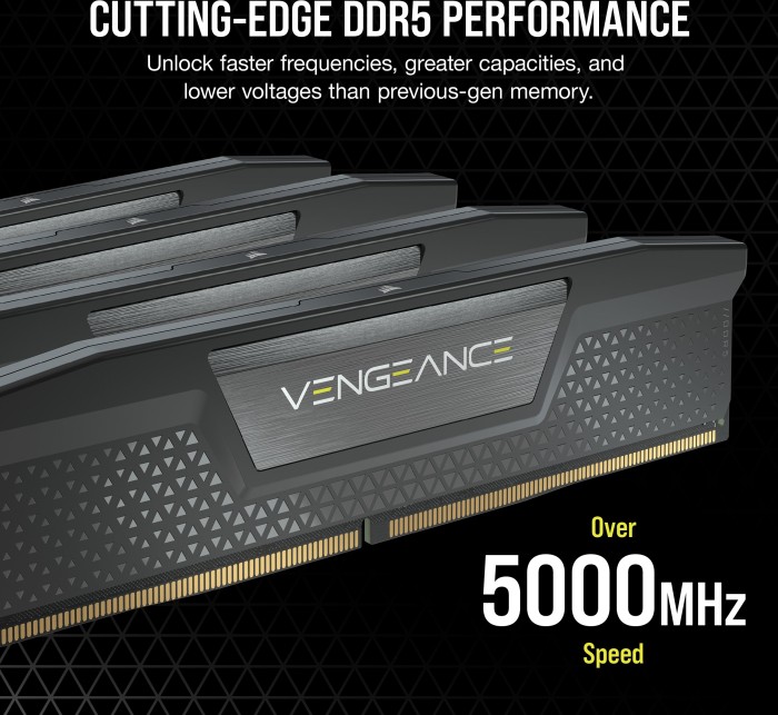 Corsair Vengeance schwarz DIMM Kit 32GB, DDR5-6000, CL36-38-38-76, on-die ECC