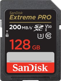 SanDisk Extreme PRO R200/W90 SDXC 128GB, UHS-I U3, Class 10