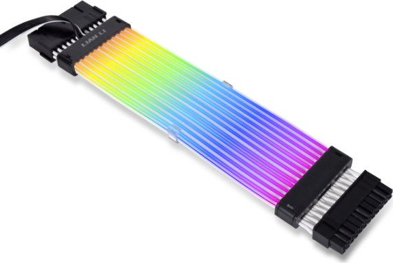 Lian Li Strimer Plus V2, 24-Pin ATX Verlängerungskabel, RGB beleuchtet