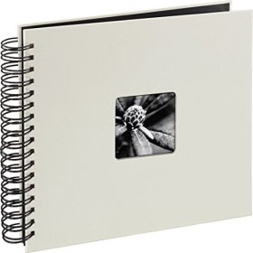 Hama 2108 Spiral-Album Fotoalbum "Fine Art" 28x24cm 50 schwarze Seiten Kreide 
