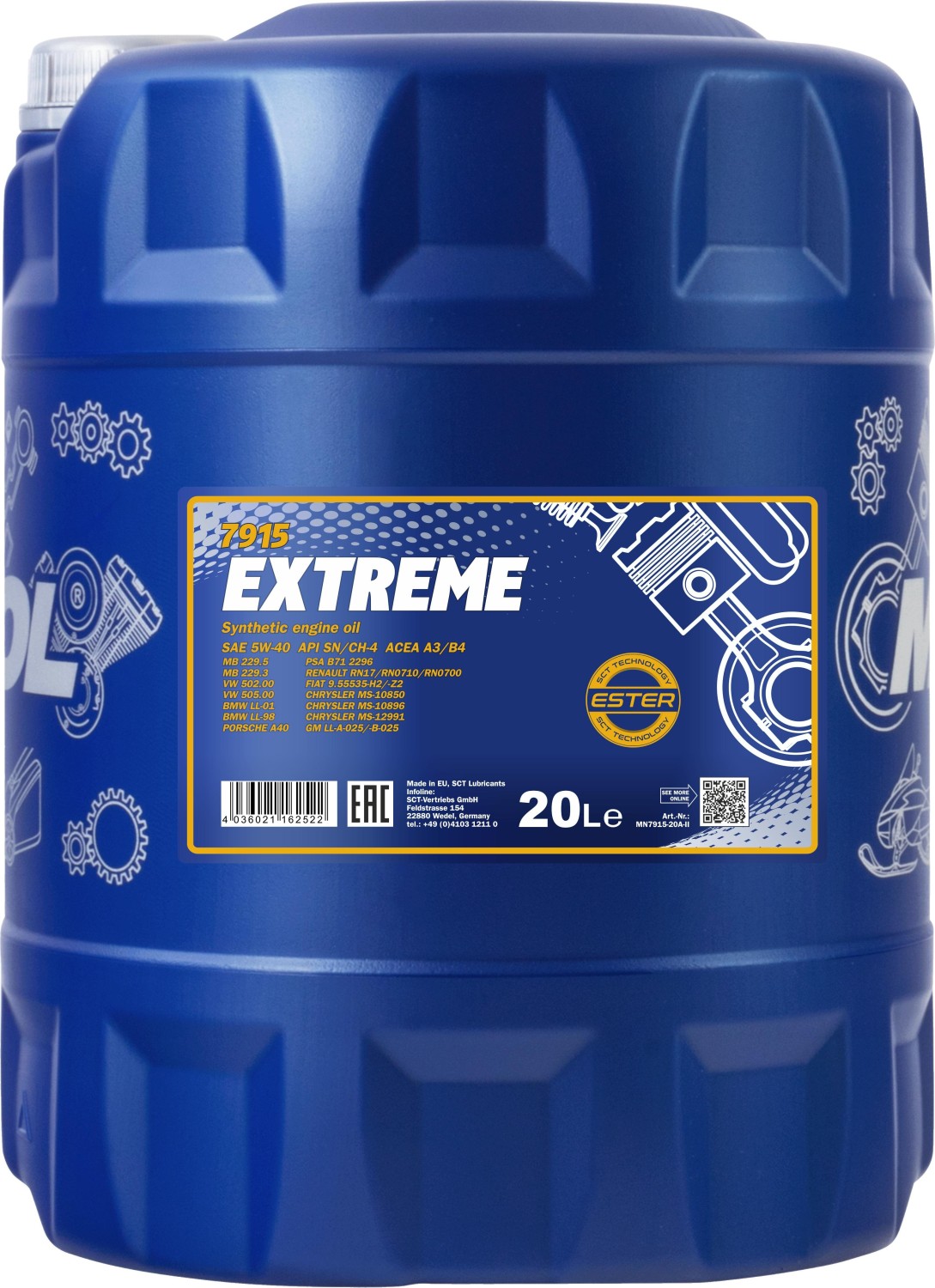 Mannol Extreme 5W-40 20l ab € 62,75 (2024)