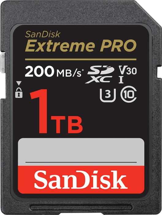 SanDisk Extreme PRO R200/W140 SDXC 1TB, UHS-I U3, Class 10