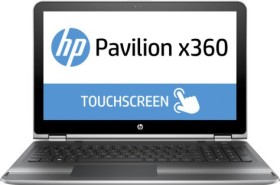 HP Pavilion x360 15-bk102ng silber, Core i5-7200U, 8GB RAM, 1TB HDD, DE