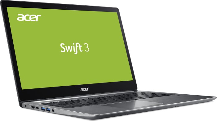 Acer Swift 3 SF315-51G-572S Sparkly Silver, Core i5-7200U, 8GB RAM, 128GB SSD, 1TB HDD, GeForce MX150, DE