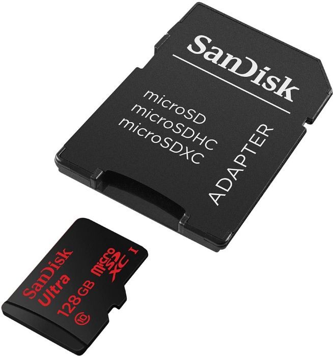 SanDisk Ultra R48 microSDXC 128GB Kit, UHS-I, Class 10