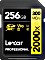 Lexar Professional 2000x Gold Series R300/W260 SDXC 256GB, UHS-II U3, Class 10 (LSD2000256G-BNNAG / LSD2000256G-BNNNG / LSD2000256G-BNNNU)