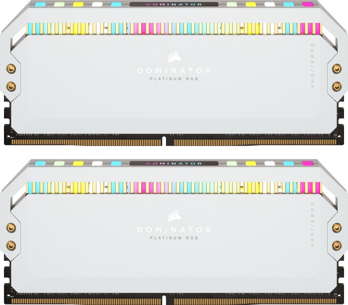 Corsair Dominator Platinum RGB weiß DIMM Kit 32GB, DDR5-6200, CL36-39-39-76, on-die ECC