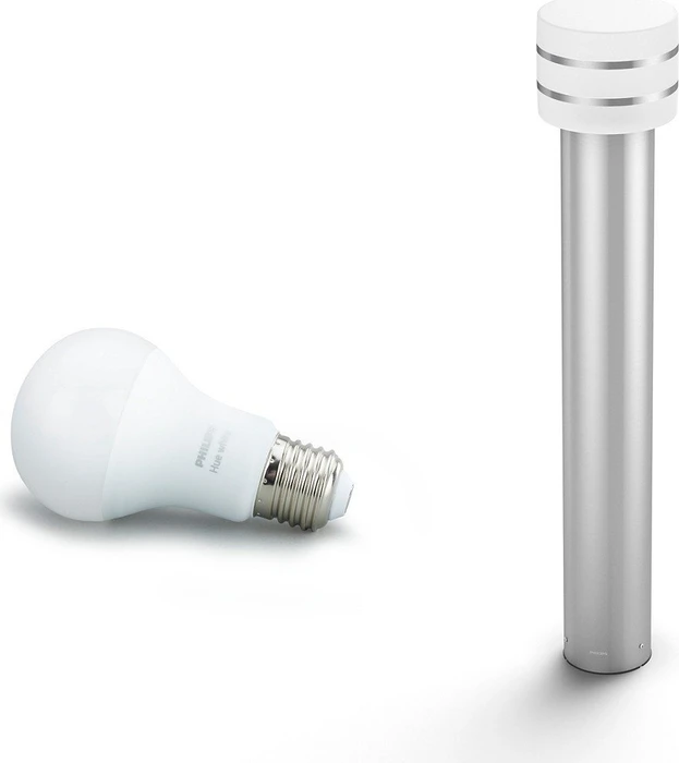 Philips Hue Whe Tuar Lampada con piedistallo LED Acciaio inox, Argento 8718696166086