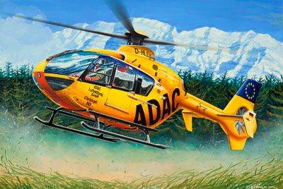 Revell ADAC Hubschrauber EC 135 1:72 Easykit Steckbausatz Eurocopter 06598 Heli