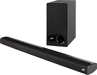 Polk Audio Signa S2 – Soundleistensystem – für Heimkino – 2.1-Kanal – kabellos – Bluetooth – Schwarz